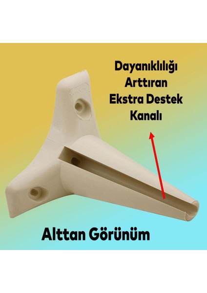Mobilya Yatak Kanepe Sehpa Tv Ünitesi Koltuk Ayağı 15 cm Krem Baza Ayak (Adet)