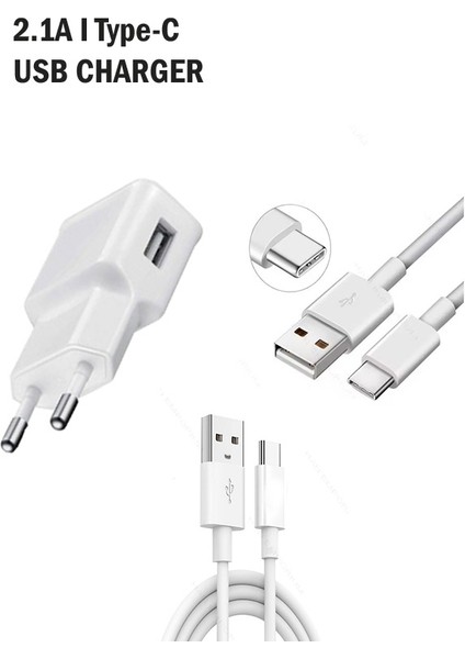 Gıveaway 2.1A Type-C USB Şarj Cihazı ve Kablo