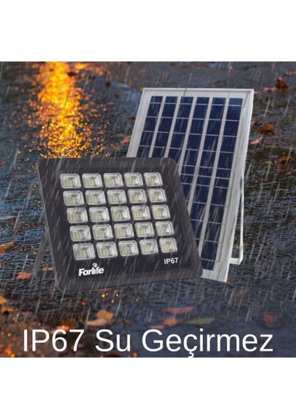 Forlife 250 Watt Güneş Enerjili Solar Projektör