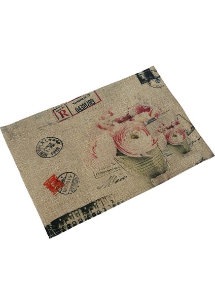 B1224 Coperta 2'li Çatal Kaşık Cepli Keten Amerikan Servisi