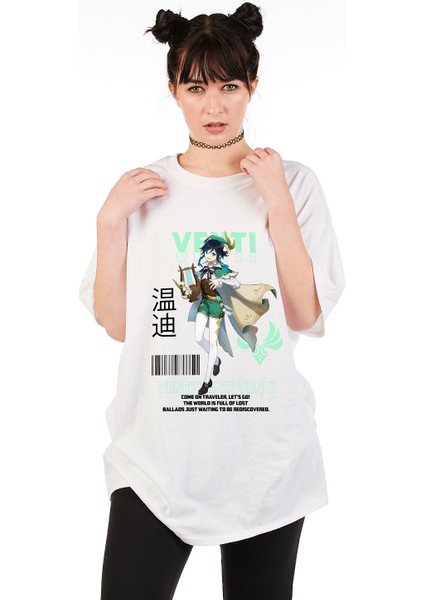 Venti Genshin Impact Unisex Premium Oversize T-Shirt