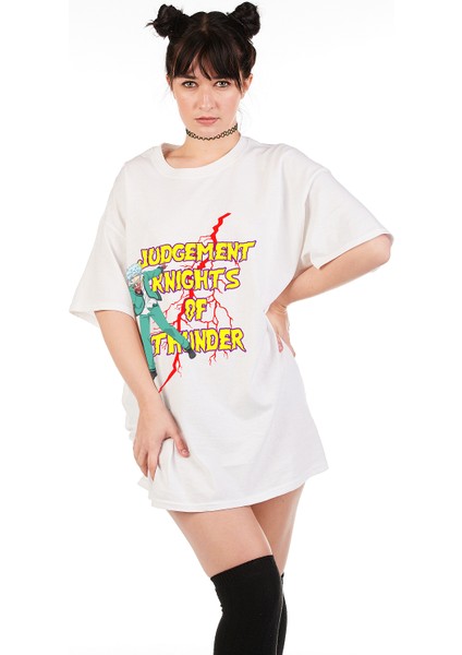 Saiki Judgement Knights Of Thunder Unisex Premium Oversize T-Shirt