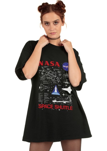 Nasa Space Shuttle Unisex Premium Oversize T-Shirt