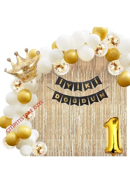 Kral Taçlı 1 Yaş Doğum Günü