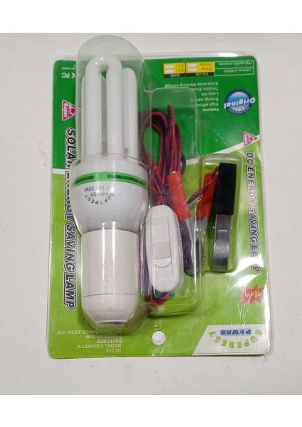 12 Volt Akü Ile Yanan Yüksek Işıklı Maşalı Aydınlatma Sistemi Işıldak 3metre Boyunda Uzatma Kablolu