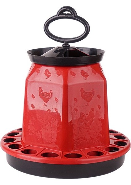 Plastik Köşeli Güvercin Yemliği 3,5 kg Üstten Dolum Askılı