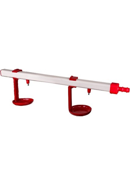 Eko Nipel Suluk 40 cm 2 Nipelli Askılı Çanaklı 15 Tavukluk