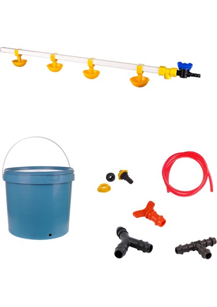 Nipel Civciv Suluğu 20 Lt Depolu Küçük Yaylı Çanaklı (Set/29)