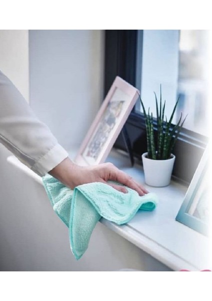 Mikrofiber Temizlik Bezi Mavi - Mint 2'li 35 x 35 cm