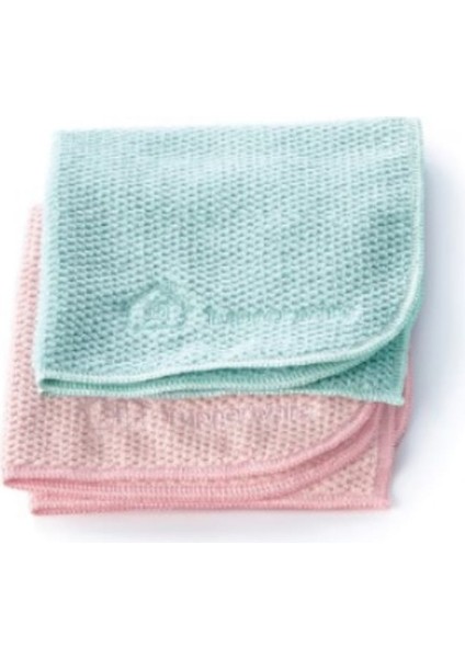 Mikrofiber Çok Amaçlı Temizlik Bezi Mint - Pembe 2'li