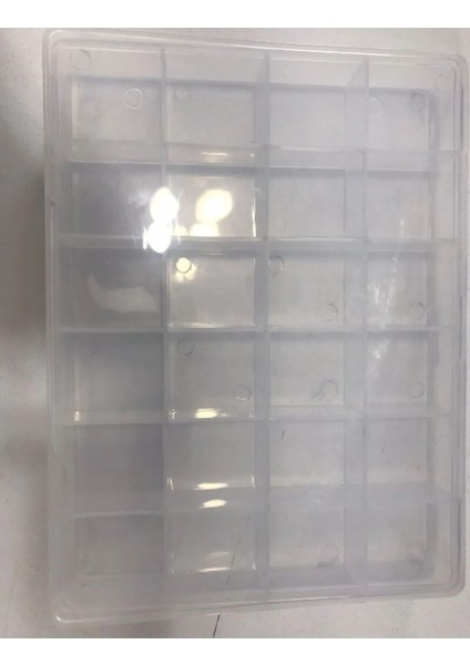 24 Bölmeli Kolye Yüzük Takı Kutusu Organizer Düzenleyici Kutu 25,50 19 cm Ölçülerinde fiyatları
