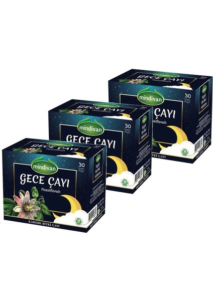 Gece Çayı 30 Lu Süzen Poşet (30 Lu x 3 Adet)