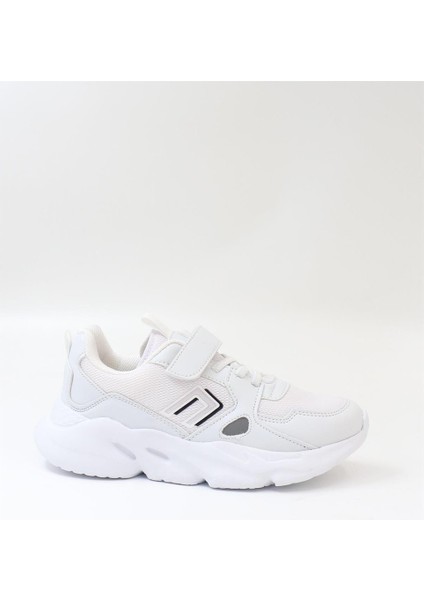 Tokyo Beyaz Cırtlı Hafif Anatomik Sneakers Erkek Çocuk Spor Ayakkabı