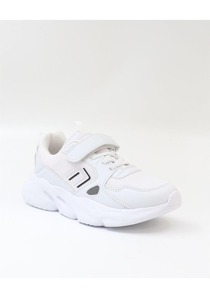 Tokyo Beyaz Cırtlı Hafif Anatomik Sneakers Erkek Çocuk Spor Ayakkabı