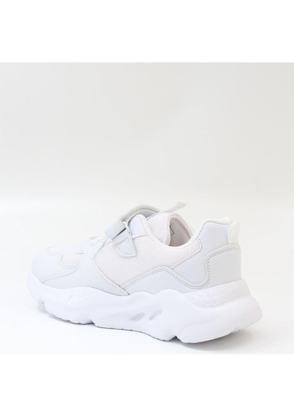 Tokyo Beyaz Cırtlı Hafif Anatomik Sneakers Erkek Çocuk Spor Ayakkabı