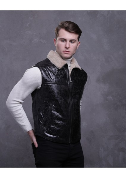 Erkek Hakiki Deri Kürklü Yelek fiyatları