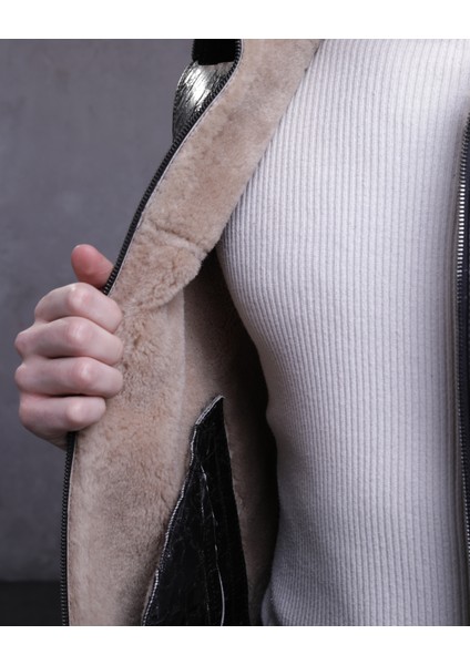 Erkek Hakiki Deri Kürklü Yelek modelleri