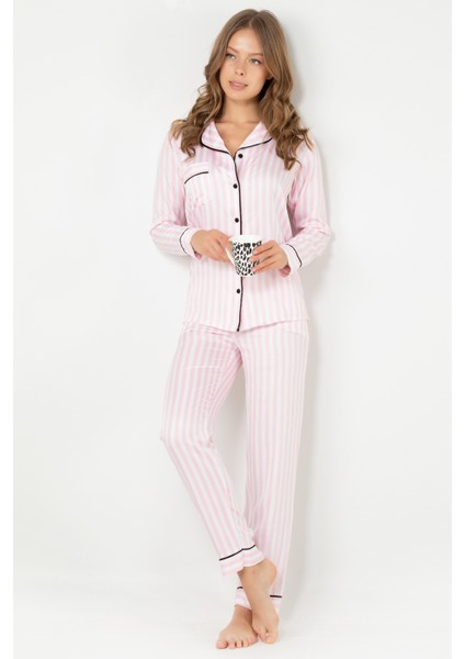 Victoria Uzun Kollu Kadın Pijama Takımı