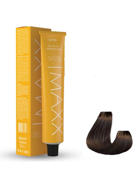 Deluxe Tüp Boya 7.0 Kumral 60 ml x 3 Adet + Sıvı Oksidan 3 Adet