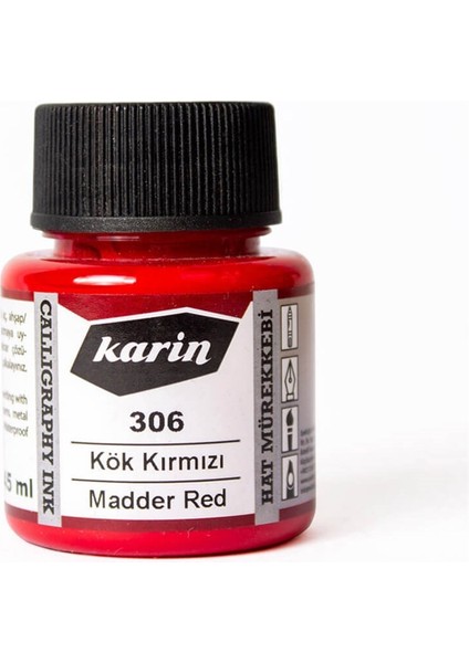 Hat Mürekkebi 45 Ml. 306 Kök Kırmızı