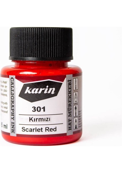 Hat Mürekkebi 45 Ml. 301 Kırmızı