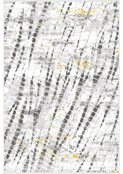 Klasik Salon Halısı Gri Sarı Yolluk Kaymaz Yuvarlak Oval Kesme Ince Yıkanabilir Halı fiyatları