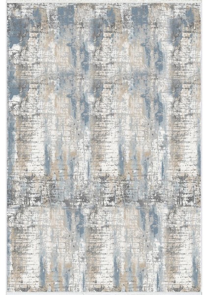 Salon Halısı Modern Lacivert Krem Yolluk Kaymaz Yuvarlak Oval Kesme Ince Yıkanabilir Halı fiyatları