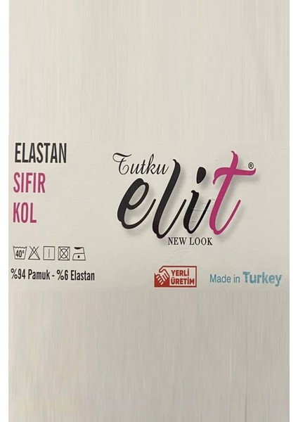 Kadın Sıfır Kol Likralı Fanila Atlet 2201- 12 Adet