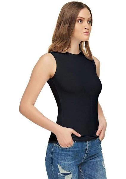 Kadın Sıfır Kol Likralı Fanila Atlet 2201- 3 Adet modelleri