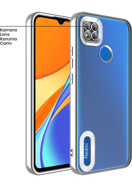 Xiaomi Redmi 9c Kılıf Zebana Glint Silikon Kılıf Gri