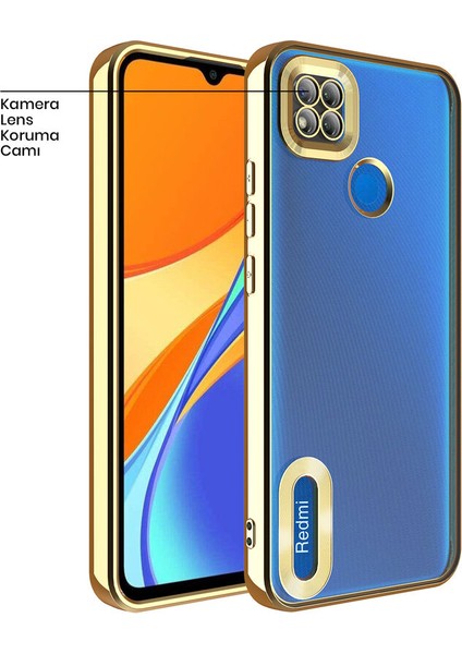 Xiaomi Redmi 9c Kılıf Zebana Glint Silikon Kılıf Gold