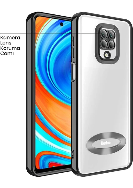 Xiaomi Redmi Note 9 Pro Kılıf Zebana Glint Silikon Kılıf Siyah