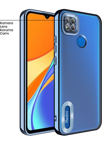 Xiaomi Redmi 9c Kılıf Zebana Glint Silikon Kılıf Açık Mavi