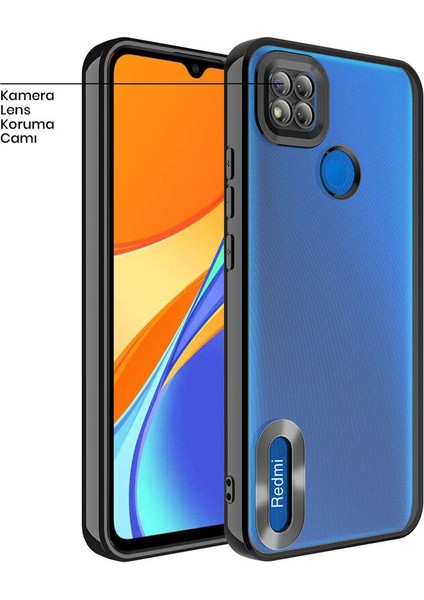 Xiaomi Redmi 9c Kılıf Zebana Glint Silikon Kılıf Siyah