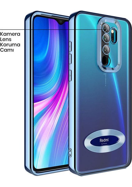 Xiaomi Redmi Note 8 Pro Kılıf Zebana Glint Silikon Kılıf Açık Mavi