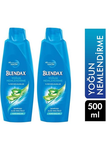 Aloe Vera Özlü 500 ml Şampuan 2 Adet