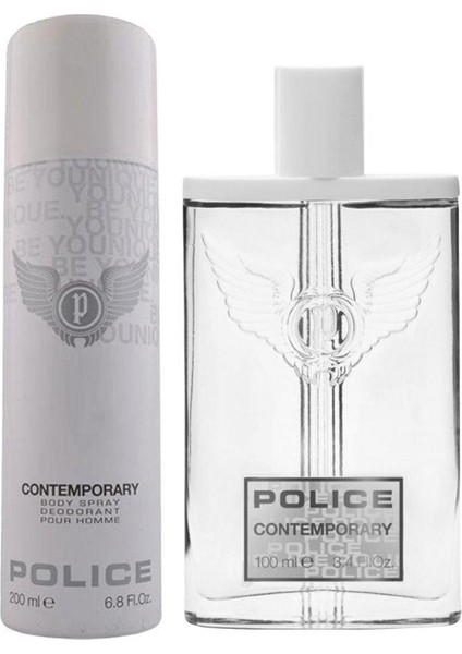 Contemporary Edt 100ML + Body Spray 200ML Erkek Parfüm Set