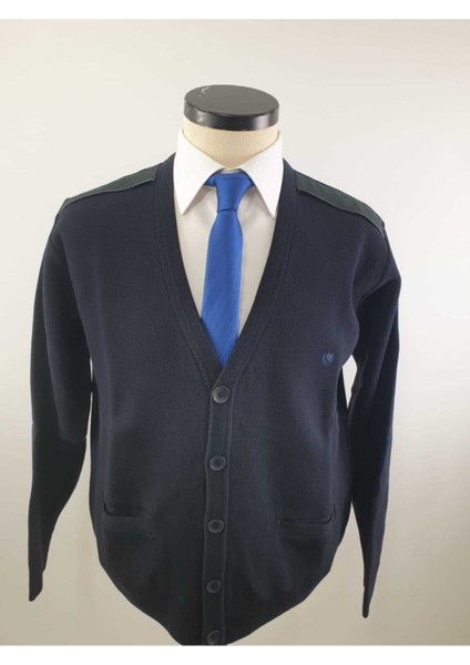 Erkek Çelik Örgü Cepli Klasik Hırka