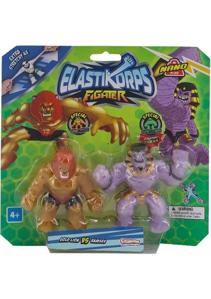 Elasticorps Mini Ikili Gold Lion ve Ramses
