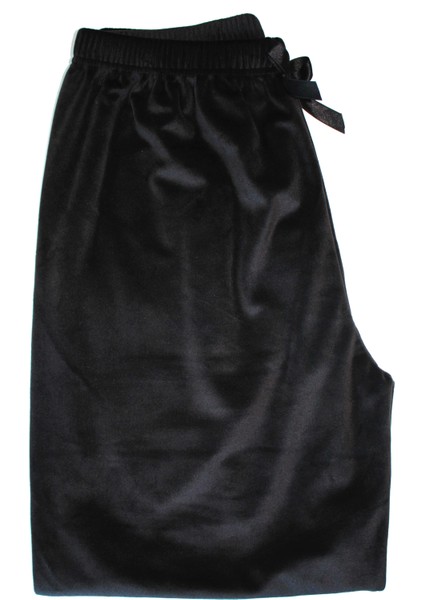 Büyük Beden Kadın Pijama Altı Kadife Fransız Ipeksi Kumaş Ev Giyim