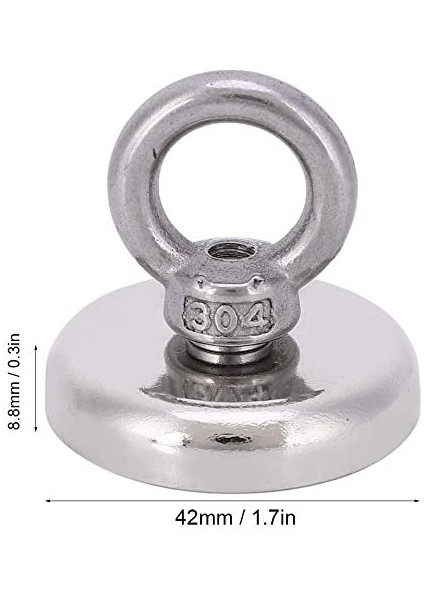 Magnet Fishing Neodyum Pot Mıknatıs, Çap 42MM, Kurtarma Mıknatısı fırsatları