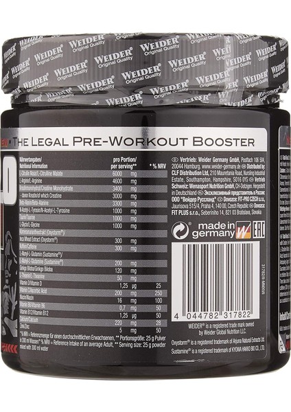 Rush 2.0 - Preworkout fiyatları