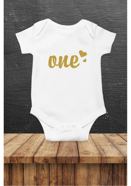One Özel Tasarım Bebek Zıbın Pamuklu Çıtçıtlı Body