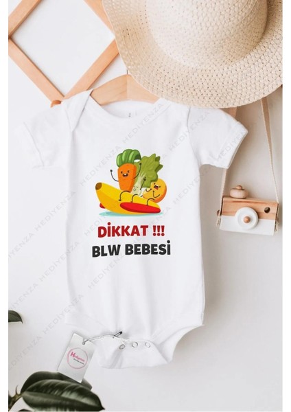 Dikkat Blw Bebesi Özel Tasarım Bebek Zıbın Pamuklu Çıtçıtlı Body