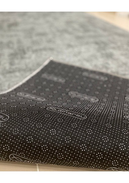 Jel Kaymaz Halı Asos Nevra Antrasit Gri Kaymaz Taban Yolluk Yıkanabilir Halı modelleri