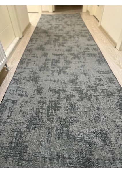 Jel Kaymaz Halı Asos Nevra Antrasit Gri Kaymaz Taban Yolluk Yıkanabilir Halı fiyatları