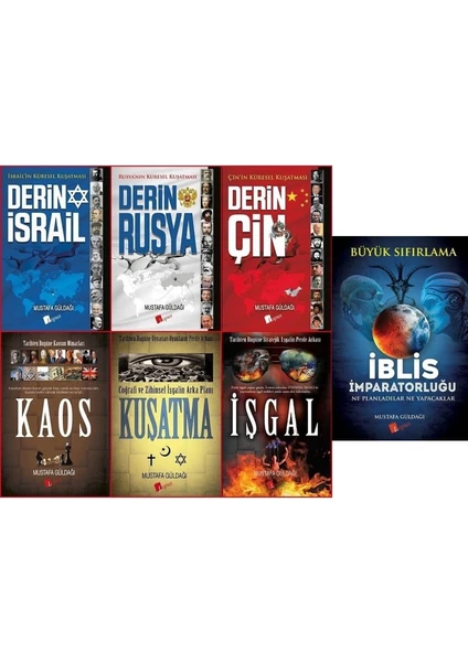 Kaos - Kuşatma - Işgal - Derin Israil - Derin Çin - Derin Rusya - Iblis Imparatorluğu / 7 Kitap Set