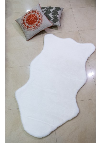 Tavşan Tüyü Peluş Post Halı