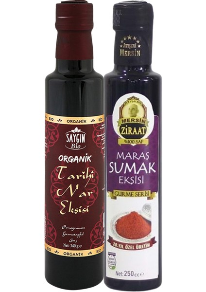Organik Nar Ekşisi 340 Gr-Maraş Sumak Ekşisi 250 cc