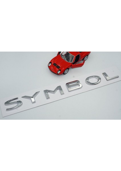 Symbol Krom Abs 3m 3D Bagaj Yazı Logo